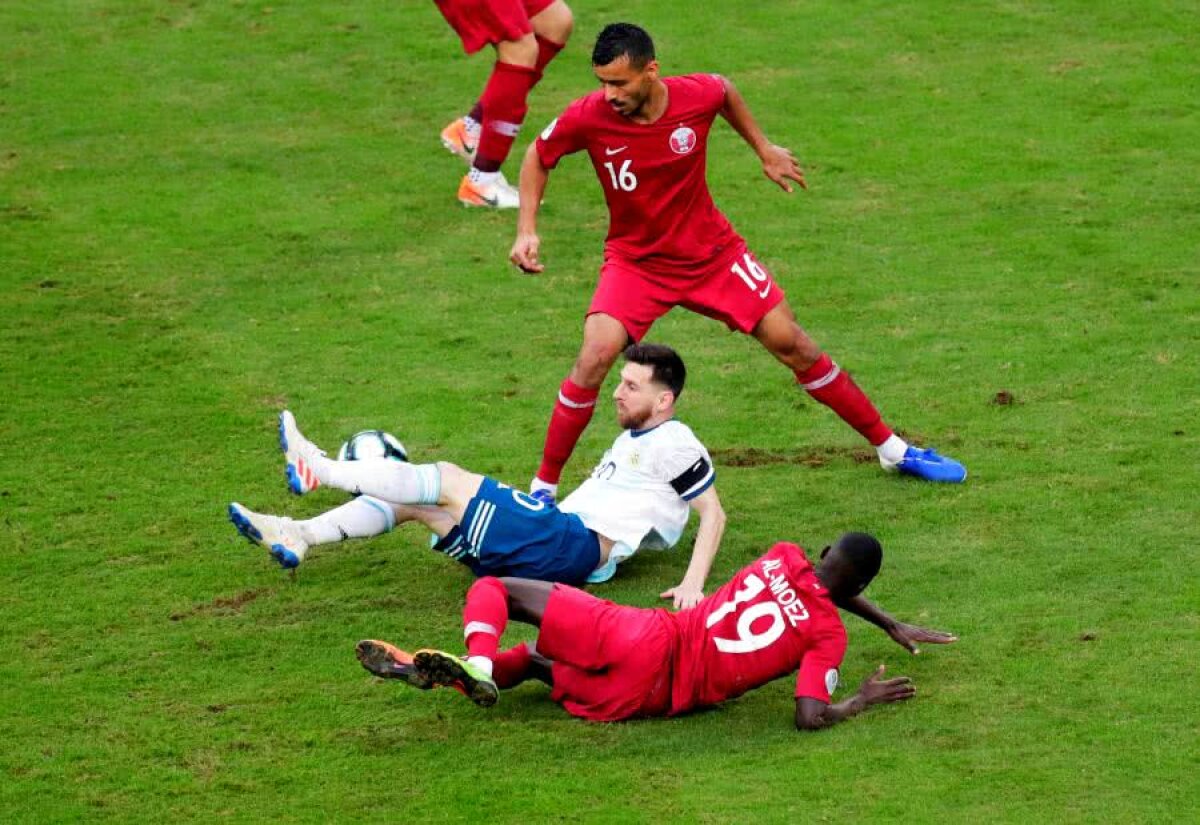 COPA AMERICA // FOTO Columbia și Argentina merg în „sferturile” competiției » Messi și compania s-au chinuit cu Qatar