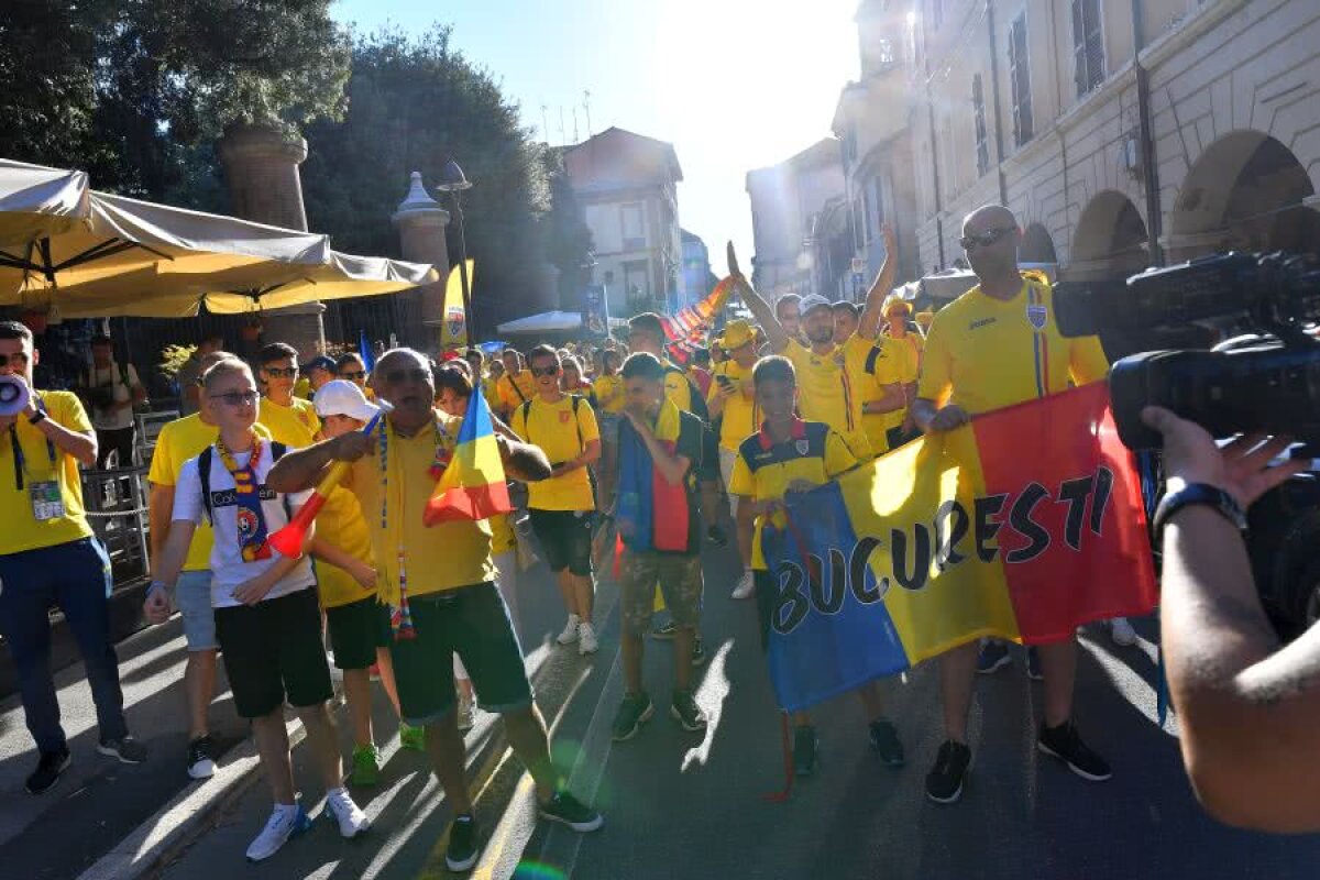 FRANȚA U21 - ROMÂNIA U21 // VIDEO + FOTO Drumul fanilor naționalei spre stadionul din Cesena » România U21 are parte de o susținere impresionantă