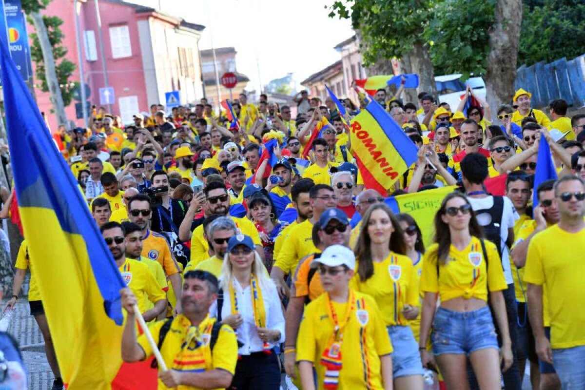 FRANȚA U21 - ROMÂNIA U21 // VIDEO + FOTO Drumul fanilor naționalei spre stadionul din Cesena » România U21 are parte de o susținere impresionantă