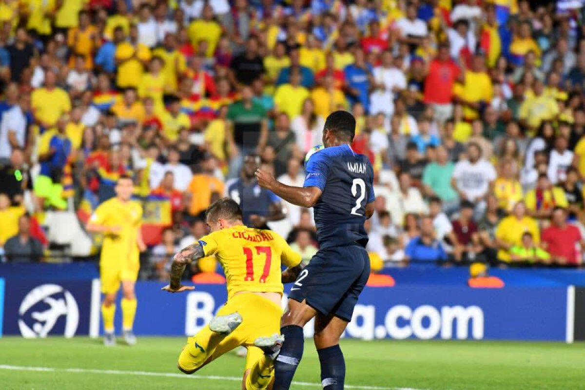 FRANȚA U21 - ROMÂNIA U21 // GALERIE FOTO + VIDEO Arbitrul i-a refuzat un penalty României în minutul 18! Cicâldău, doborât în careul francezilor + părerea lui Adrian Porumboiu