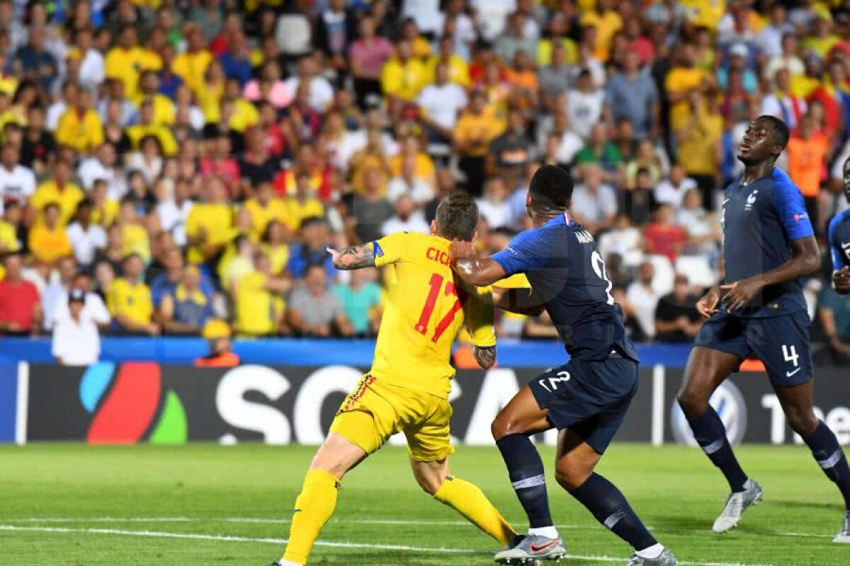 FRANȚA U21 - ROMÂNIA U21 // GALERIE FOTO + VIDEO Arbitrul i-a refuzat un penalty României în minutul 18! Cicâldău, doborât în careul francezilor + părerea lui Adrian Porumboiu