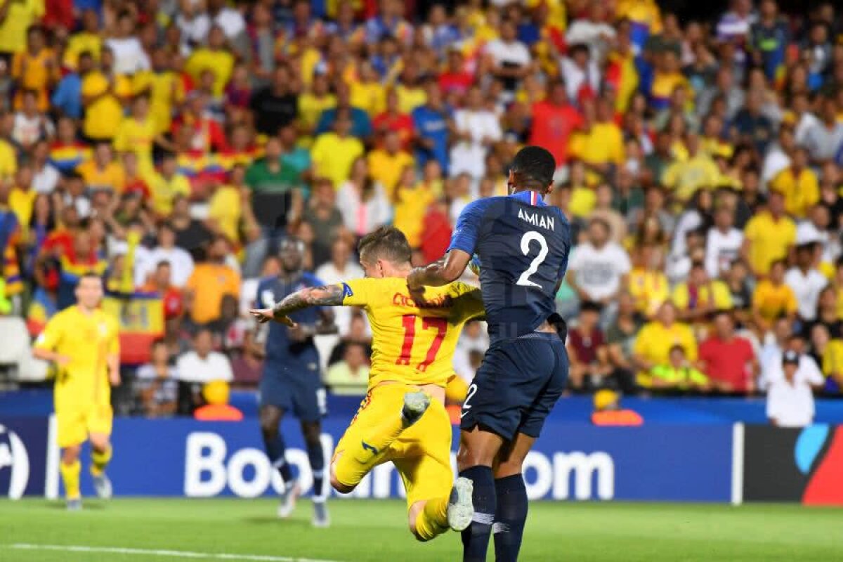 FRANȚA U21 - ROMÂNIA U21 // GALERIE FOTO + VIDEO Arbitrul i-a refuzat un penalty României în minutul 18! Cicâldău, doborât în careul francezilor + părerea lui Adrian Porumboiu