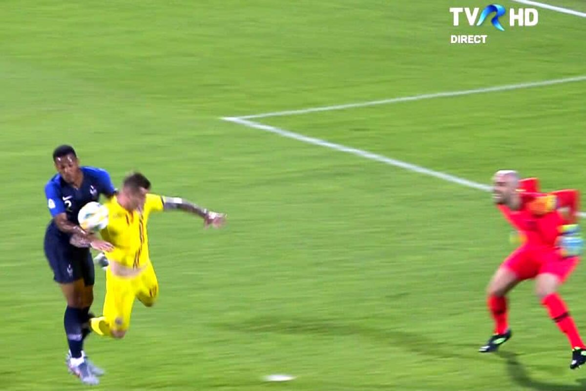 FRANȚA U21 - ROMÂNIA U21 // GALERIE FOTO + VIDEO Arbitrul i-a refuzat un penalty României în minutul 18! Cicâldău, doborât în careul francezilor + părerea lui Adrian Porumboiu