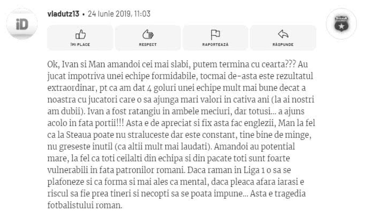 Rezultate evaluare națională U21 » Fanii români au analizat jucătorii după 3 meciuri în grupe: „Florinel Coman e genial, dar nu de 90 de minute!”