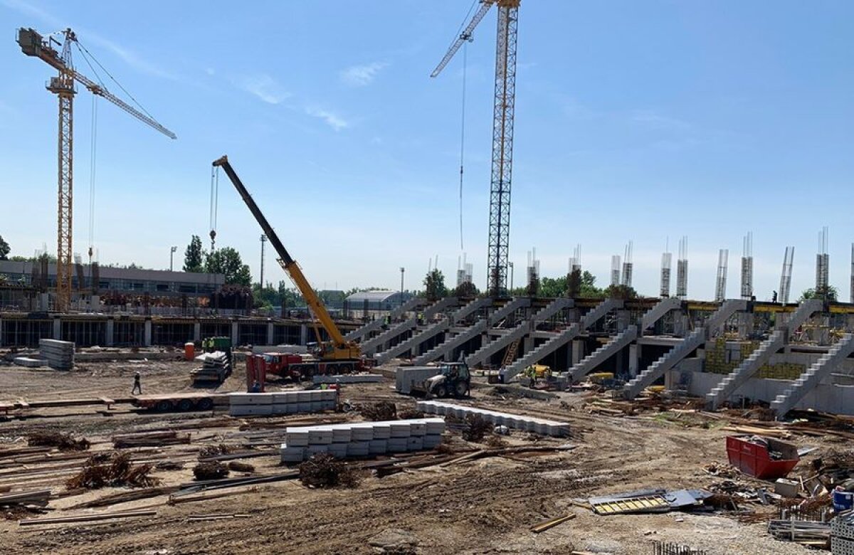 GALERIE FOTO Se înalță tribunele în Ghencea! Imagini spectaculoase de azi de la stadioanele Steaua și Giulești