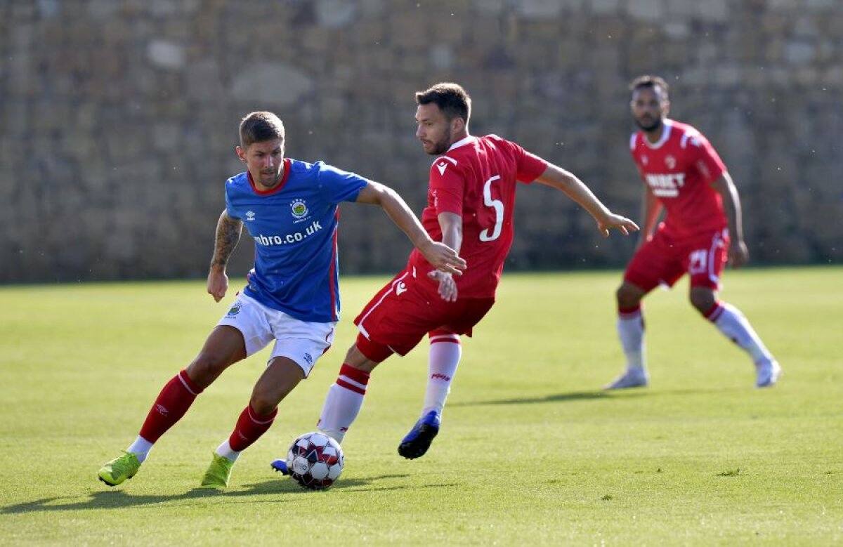 DINAMO -  LINFIELD 2-0 // FOTO + VIDEO Victorie cu scandal la debutul lui Neagoe! Dinamo învinge campioana Irlandei de Nord, după un meci cu scântei