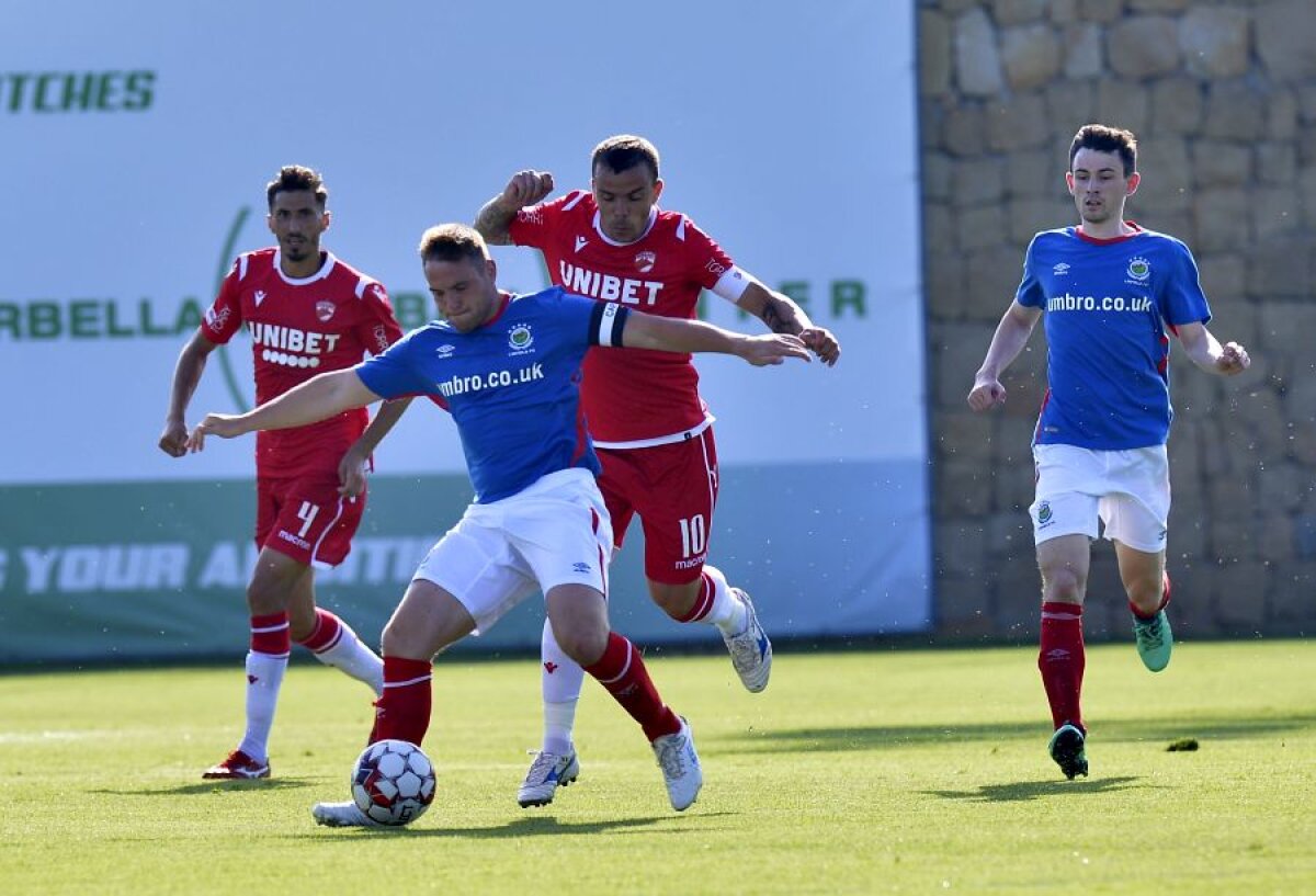 DINAMO -  LINFIELD 2-0 // FOTO + VIDEO Victorie cu scandal la debutul lui Neagoe! Dinamo învinge campioana Irlandei de Nord, după un meci cu scântei