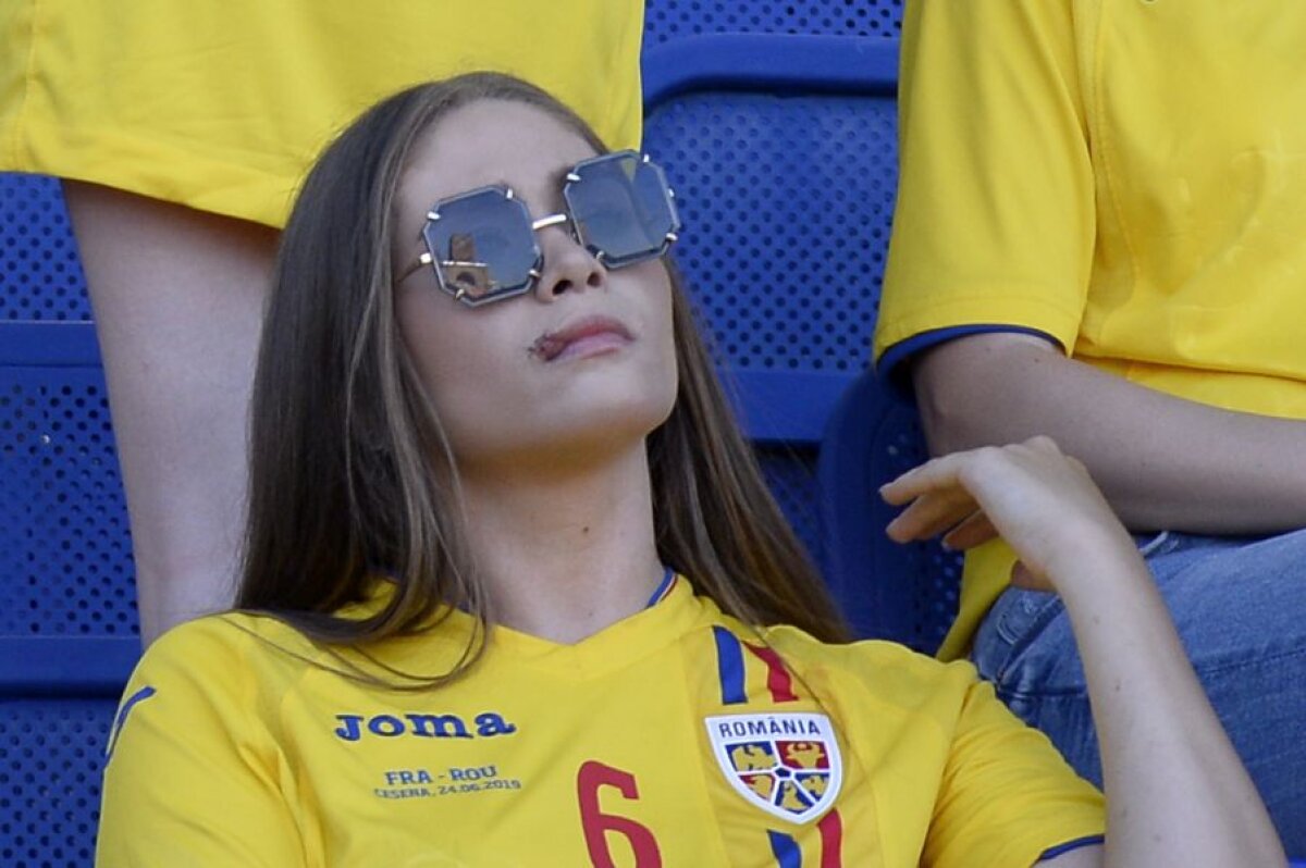 GERMANIA U21 - ROMÂNIA U21 / FOTO Iubita lui Cristi Manea a revenit pe stadion după ce a fost lovită la meciul cu Franța U21