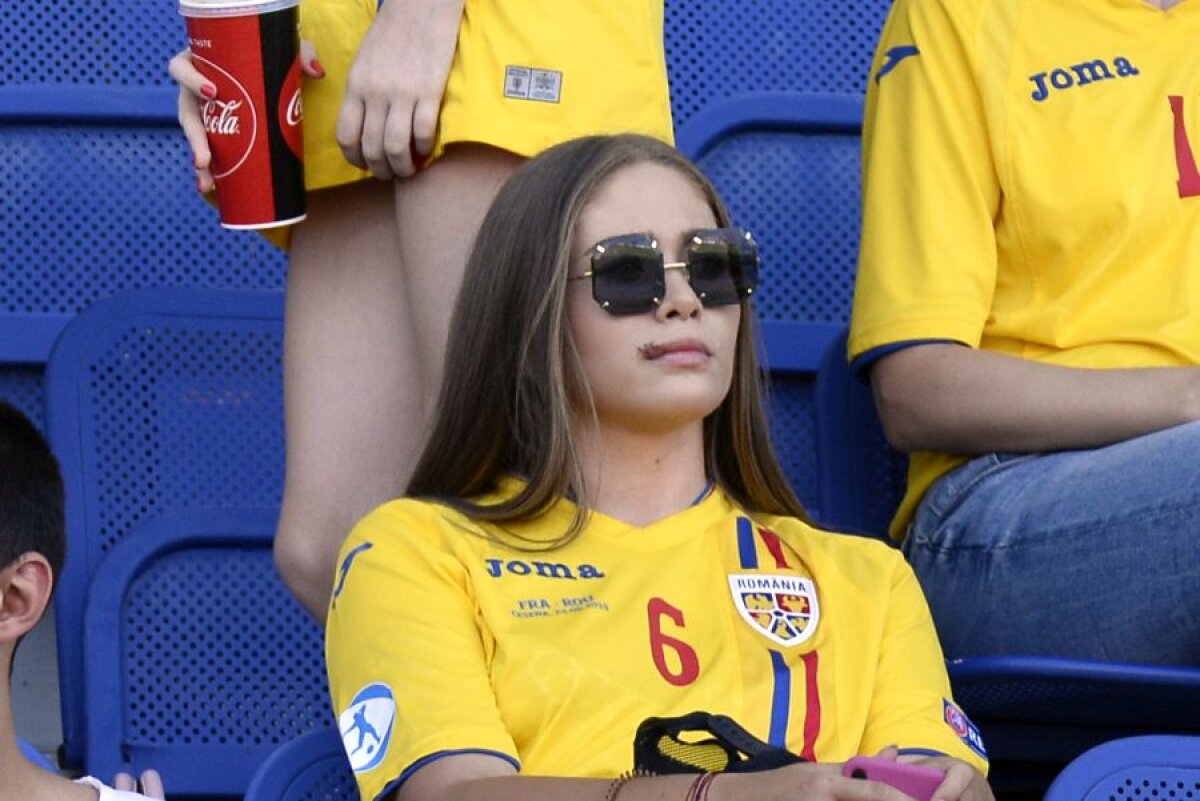 GERMANIA U21 - ROMÂNIA U21 / FOTO Iubita lui Cristi Manea a revenit pe stadion după ce a fost lovită la meciul cu Franța U21