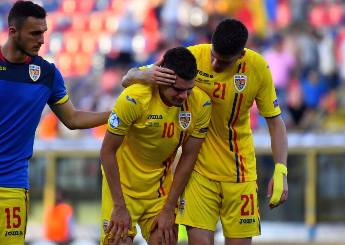 GERMANIA U21 - ROMÂNIA U21 4-2 / 35 de imagini cu durerea „tricolorilor” mici! Ionuț Radu și compania au plâns pe teren, dar au fost încurajați de suporteri