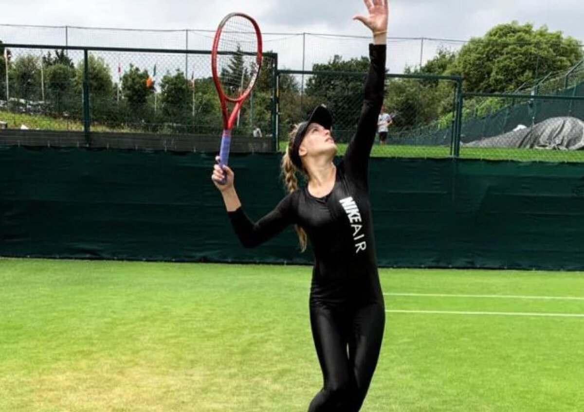 FOTO HOT Eugenie Bouchard, apariție „neregulamentară” la Wimbledon 2019: s-a antrenat într-un echipament fără inhibiții!