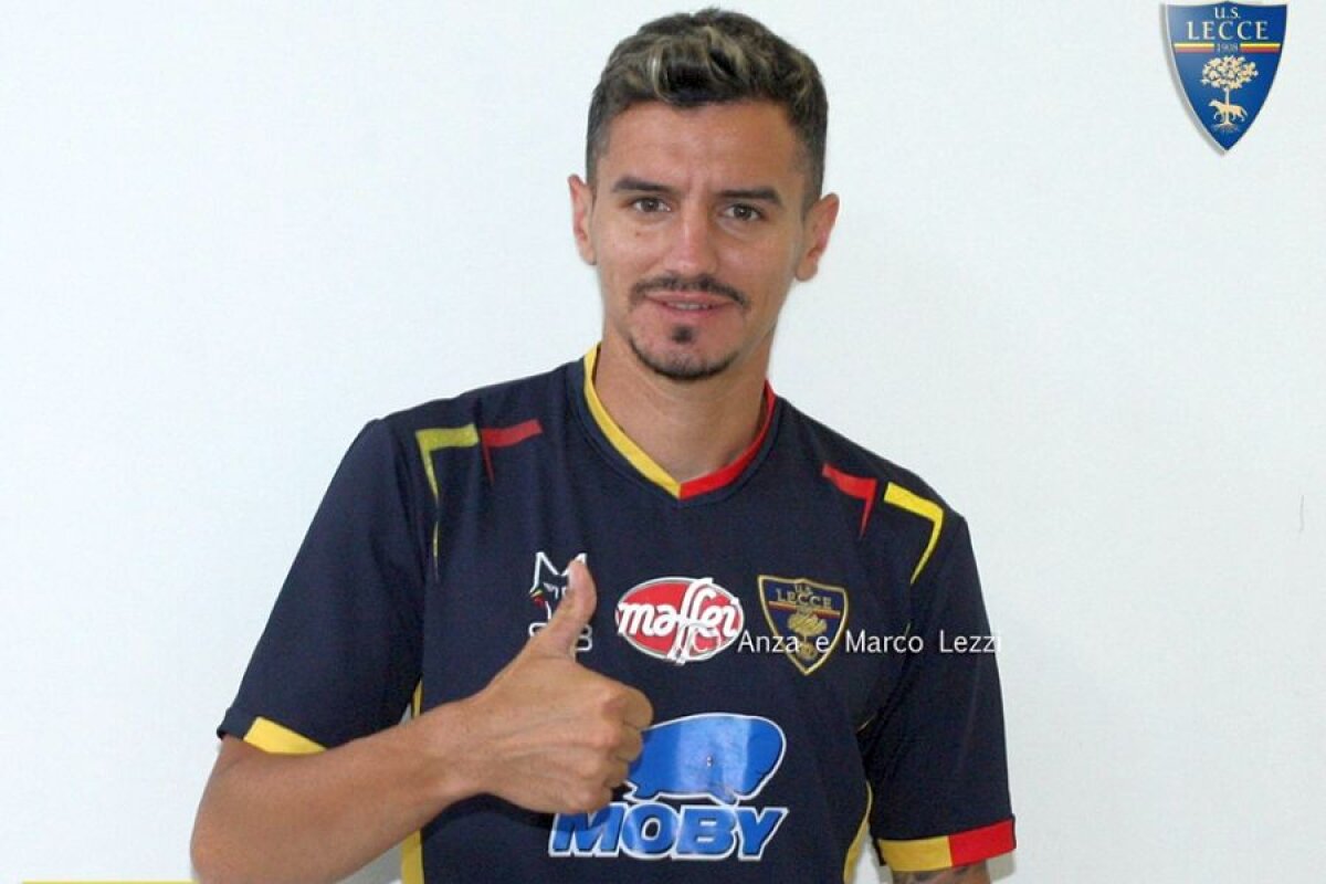 FOTO Romario Benzar, prezentat OFICIAL la Lecce » Primele imagini cu fostul stelist în tricoul noii echipe + Mesaj emoționant la despărțirea de FCSB