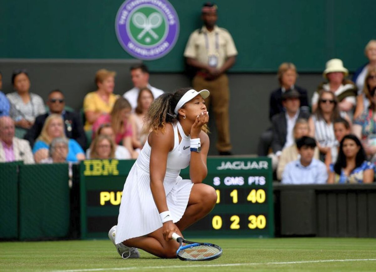 WIMBLEDON 2019 // VIDEO+FOTO Naomi Osaka, OUT din primul tur » Simona Halep scapă de principalul cap de serie de pe jumătatea ei de tablou