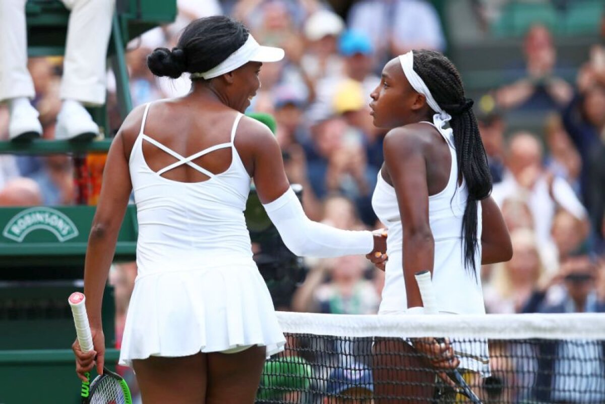 Cori Gauff - Venus Williams 6-4, 6-4 // Jucătoarea americană în vârstă de 15 ani și-a învins idolul: „Fără Venus nu aș fi fost aici! I-am spus asta peste fileu”