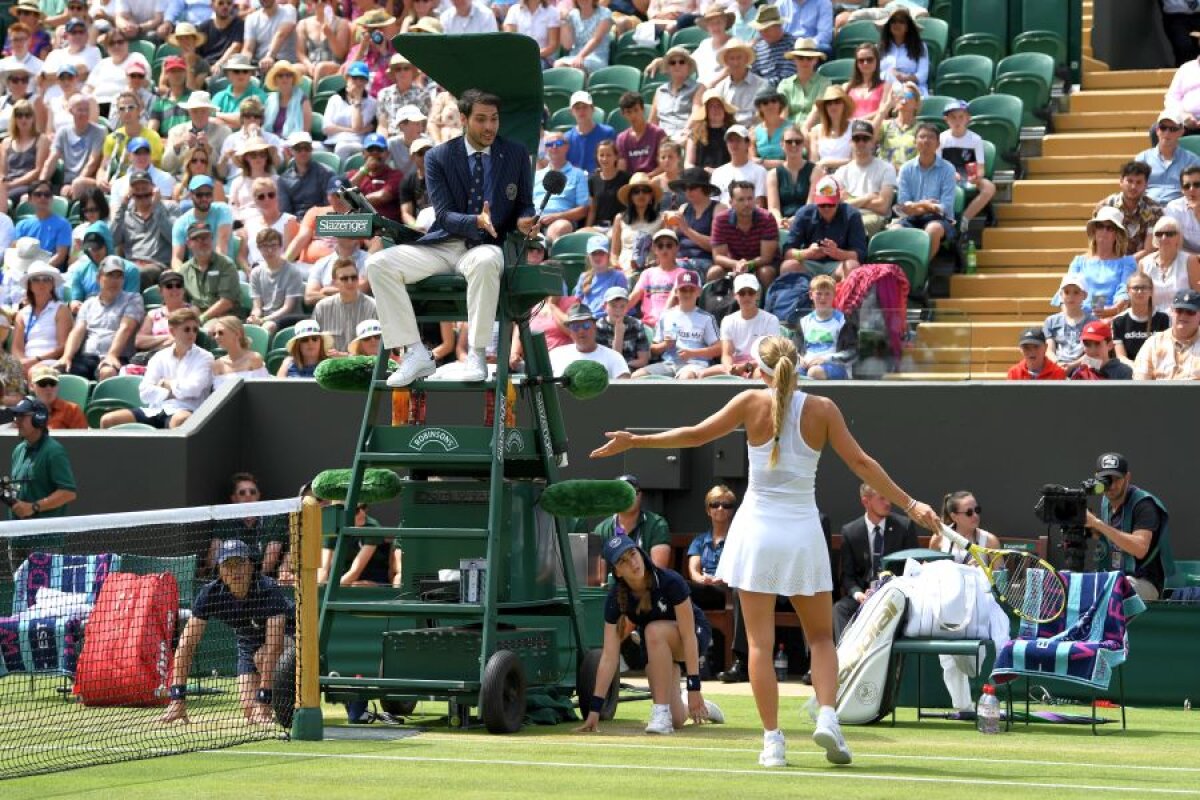 WIMBLEDON 2019 // VIDEO + FOTO Caroline Wozniacki, eliminare cu scandal: „Este absurd! Este ridicol!” » A reproșat deciziile hawk-eye-ului