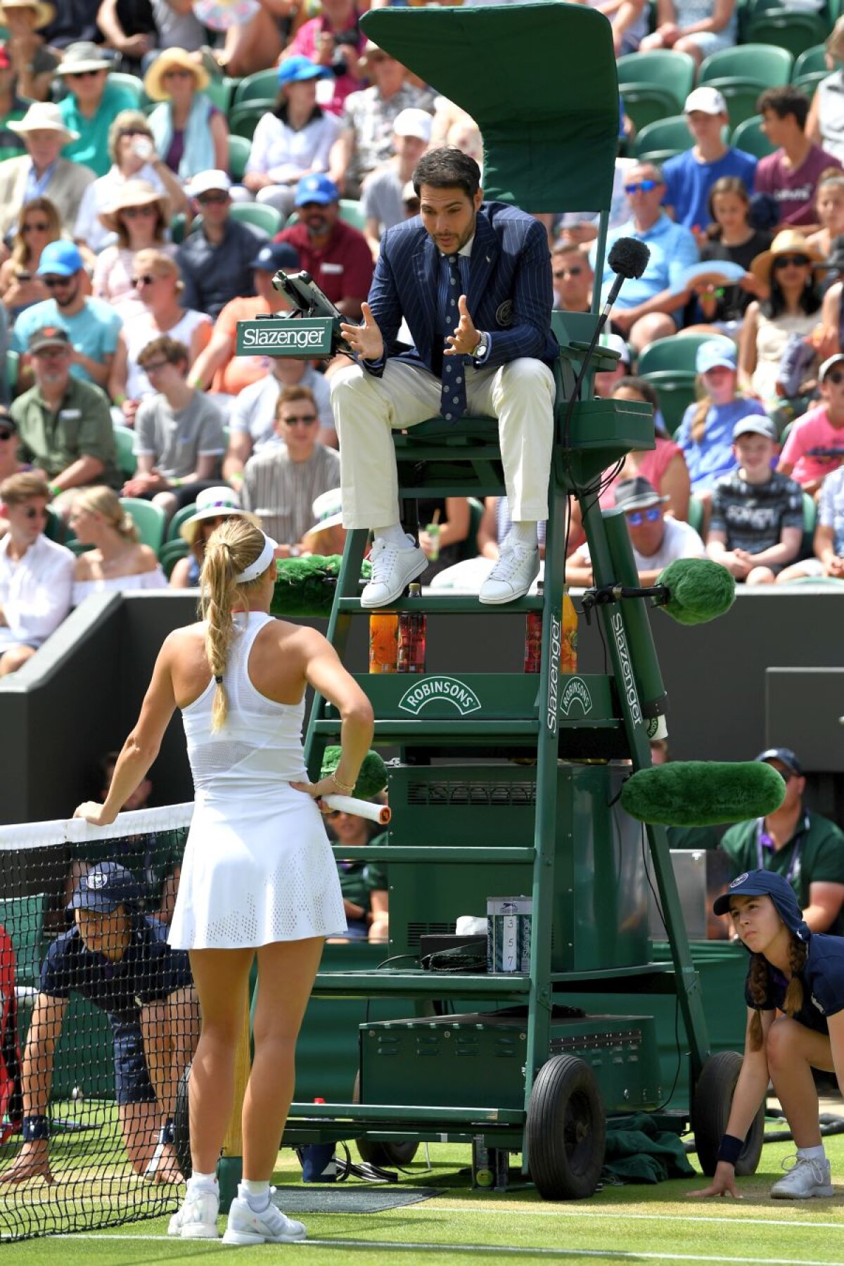 WIMBLEDON 2019 // VIDEO + FOTO Caroline Wozniacki, eliminare cu scandal: „Este absurd! Este ridicol!” » A reproșat deciziile hawk-eye-ului