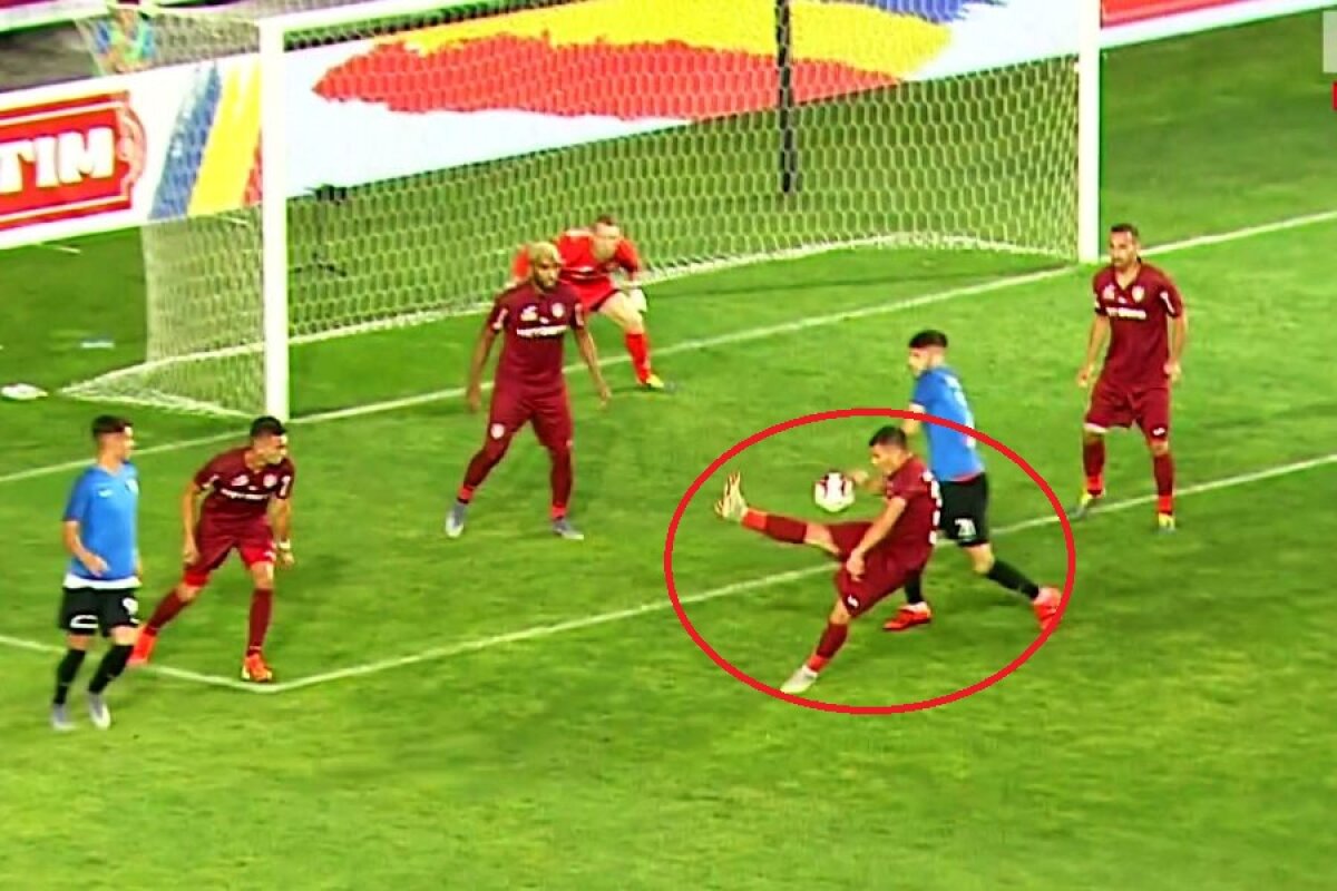 CFR CLUJ - VIITORUL 0-1 // VIDEO+FOTO Faza care putea decide Supercupa! Sebastian Colțescu a lăsat jocul să continue după un henț în careu