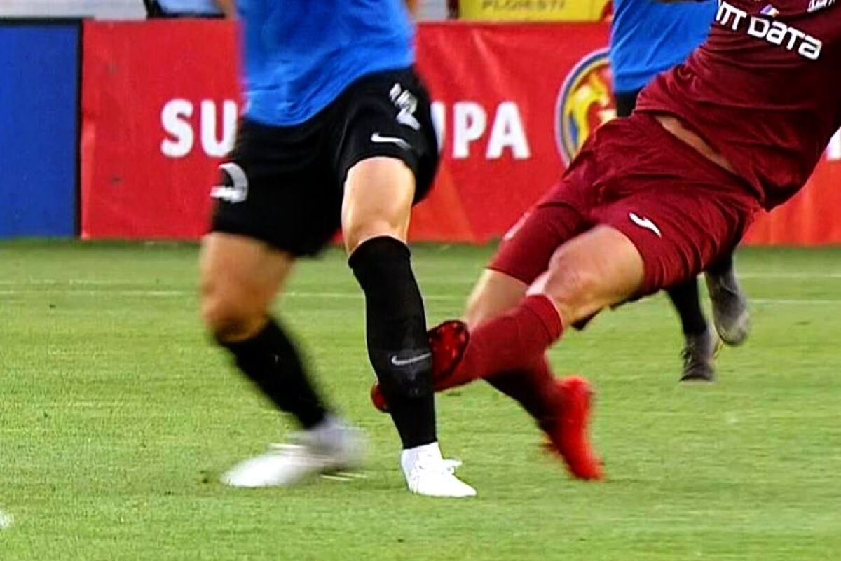 CFR CLUJ - VIITORUL 0-1 // VIDEO+FOTO Faza care putea decide Supercupa! Sebastian Colțescu a lăsat jocul să continue după un henț în careu