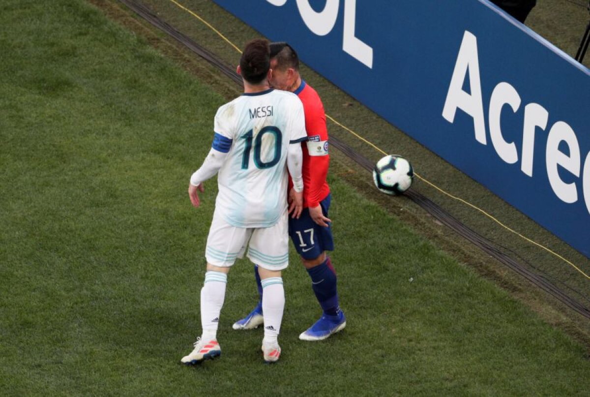 COPA AMERICA ARGENTINA - CHILE // VIDEO+FOTO Fază incredibilă în finala mică » Messi a văzut ROȘU direct!