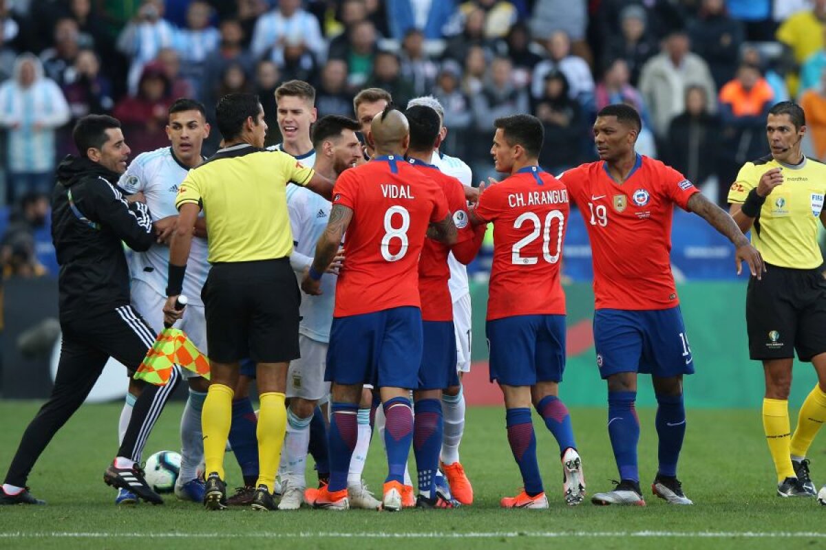 COPA AMERICA ARGENTINA - CHILE // VIDEO+FOTO Fază incredibilă în finala mică » Messi a văzut ROȘU direct!