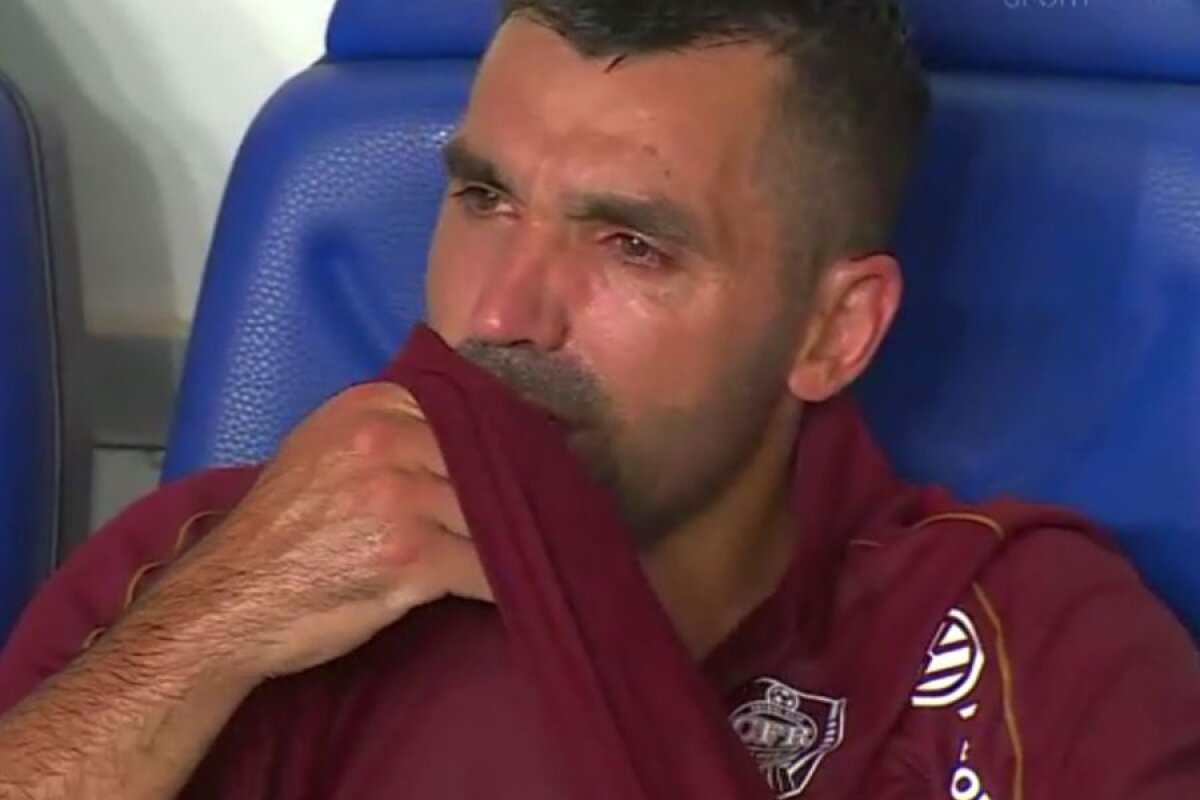 CFR CLUJ - VIITORUL 0-1 // FOTO + VIDEO Imagini sfâșietoare: „veteranul” Emmanuel Culio a plâns în hohote după înfrângerea cu Viitorul