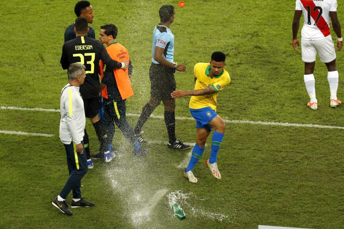 COPA AMERICA 2019 / VIDEO+FOTO Gabriel Jesus, nervos, a dărâmat monitoarele VAR! Momentul urât al finalei