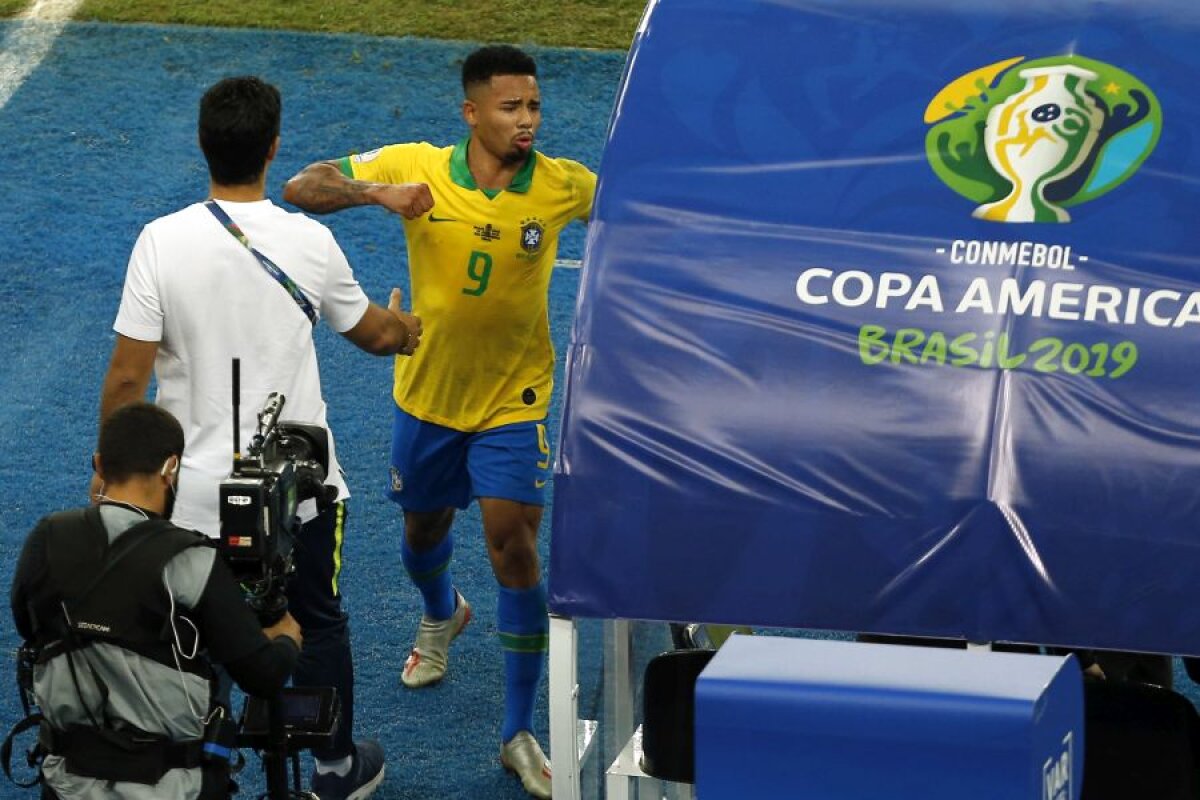 COPA AMERICA 2019 / VIDEO+FOTO Gabriel Jesus, nervos, a dărâmat monitoarele VAR! Momentul urât al finalei