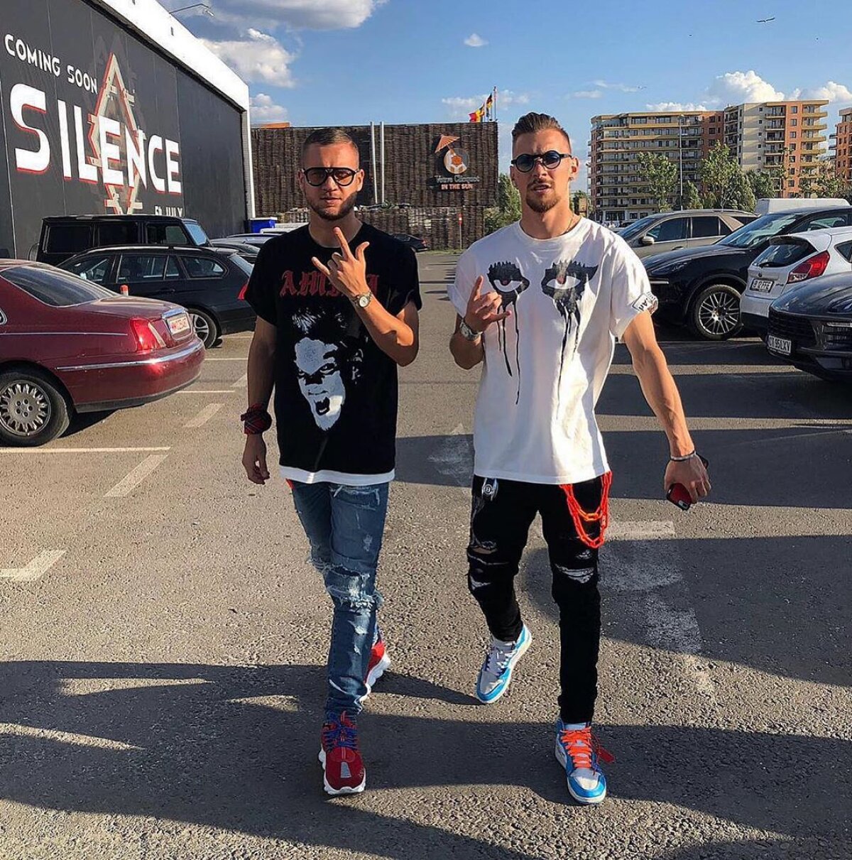 FOTO+VIDEO // Cât swag are George Pușcaș! Cum l-a filmat prietenul Ionuț Radu + cât costă bolidul portarului român