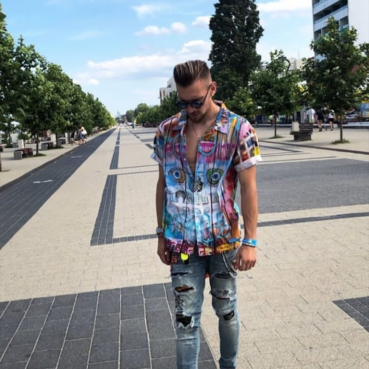 FOTO+VIDEO // Cât swag are George Pușcaș! Cum l-a filmat prietenul Ionuț Radu + cât costă bolidul portarului român