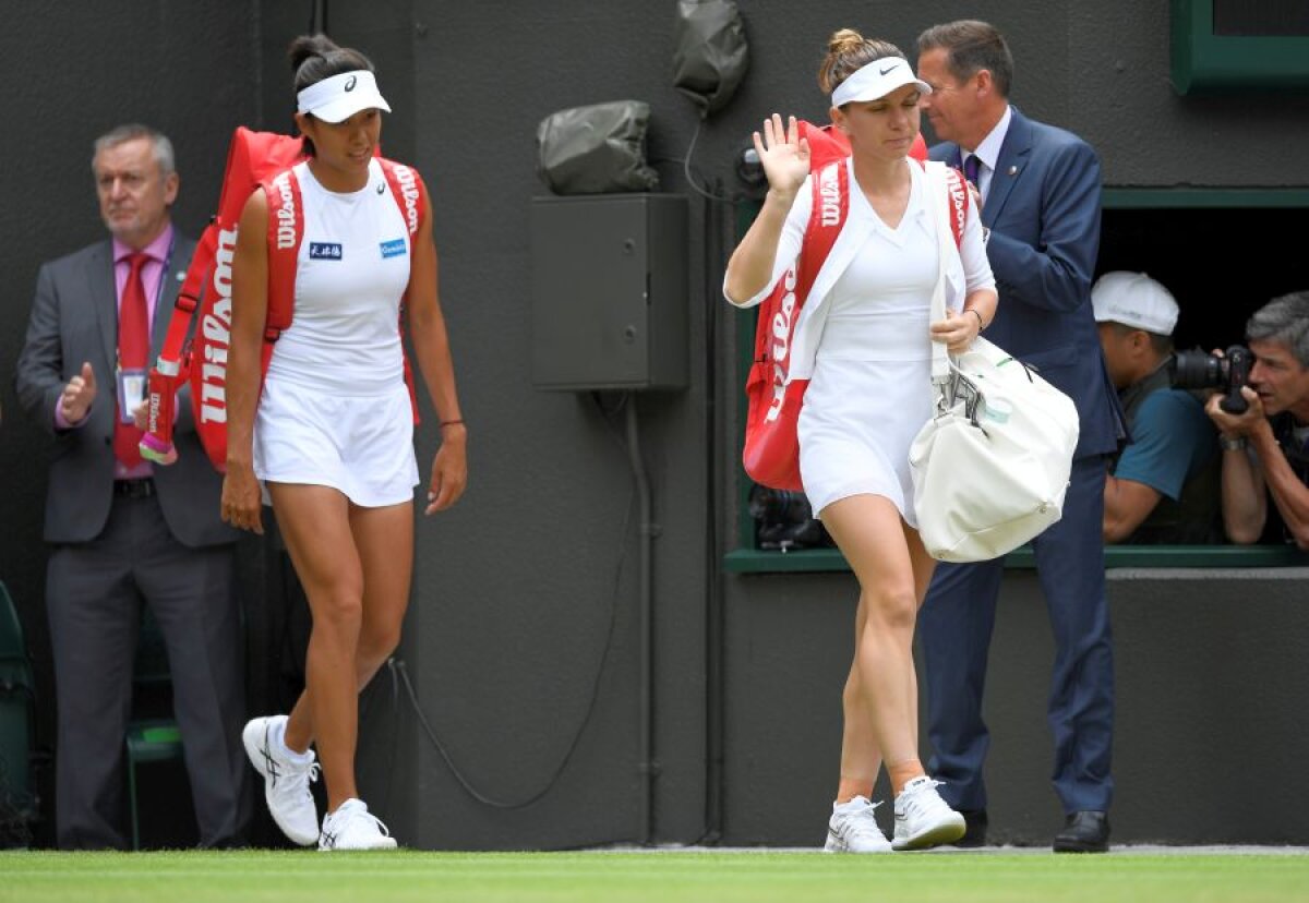 SIMONA HALEP - SHUAI ZHANG 7-6, 6-1 // FOTO + VIDEO Simona Halep, imperială! Jucătoarea noastră s-a calificat în semifinale la Wimbledon după o revenire imensă reușită în fața lui Zhang