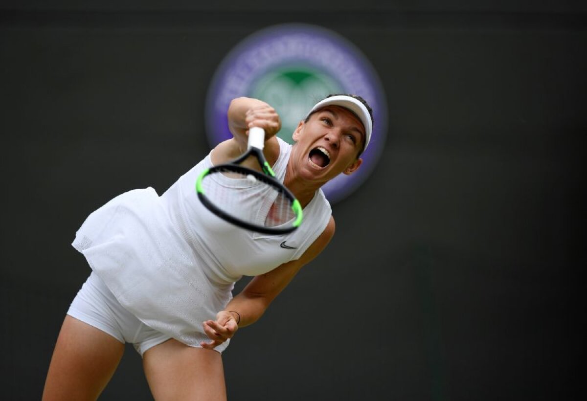 SIMONA HALEP - SHUAI ZHANG 7-6, 6-1 // FOTO + VIDEO Simona Halep, imperială! Jucătoarea noastră s-a calificat în semifinale la Wimbledon după o revenire imensă reușită în fața lui Zhang