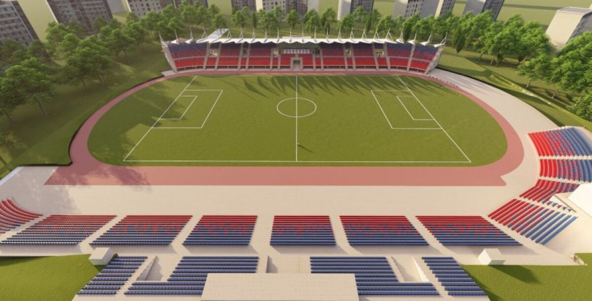 CHINDIA TÂRGOVIȘTE // FOTO Au început lucrările la stadionul din Târgovişte » Investiţie de 5 milioane de euro! Cum va arăta arena