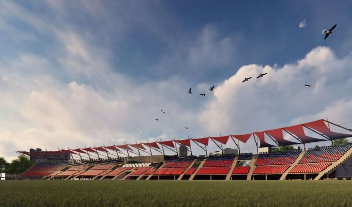 CHINDIA TÂRGOVIȘTE // FOTO Au început lucrările la stadionul din Târgovişte » Investiţie de 5 milioane de euro! Cum va arăta arena