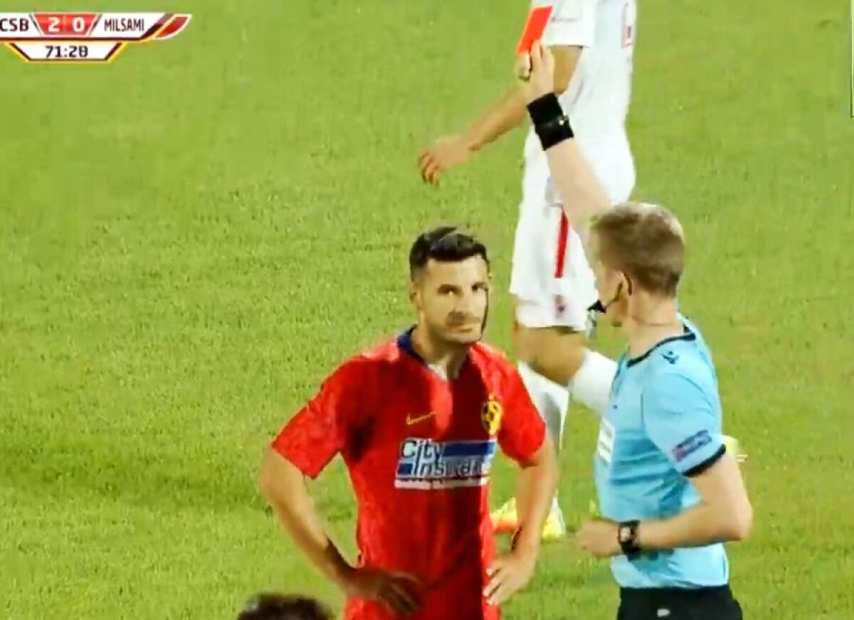 FCSB - MILSAMI ORHEI 2-0 // Ce-a fost în mintea lui? Lucian Filip și-a lăsat colegii în „10” după o eliminare stupidă