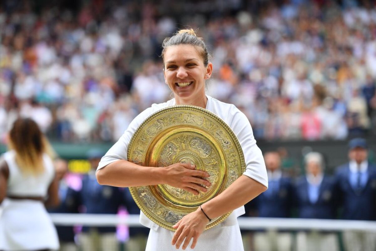 SIMONA HALEP E CAMPIOANĂ LA WIMBLEDON // FOTO Halep a rescris ISTORIA tenisului din ROMÂNIA! Victorie REGALĂ pe iarba de la Londra