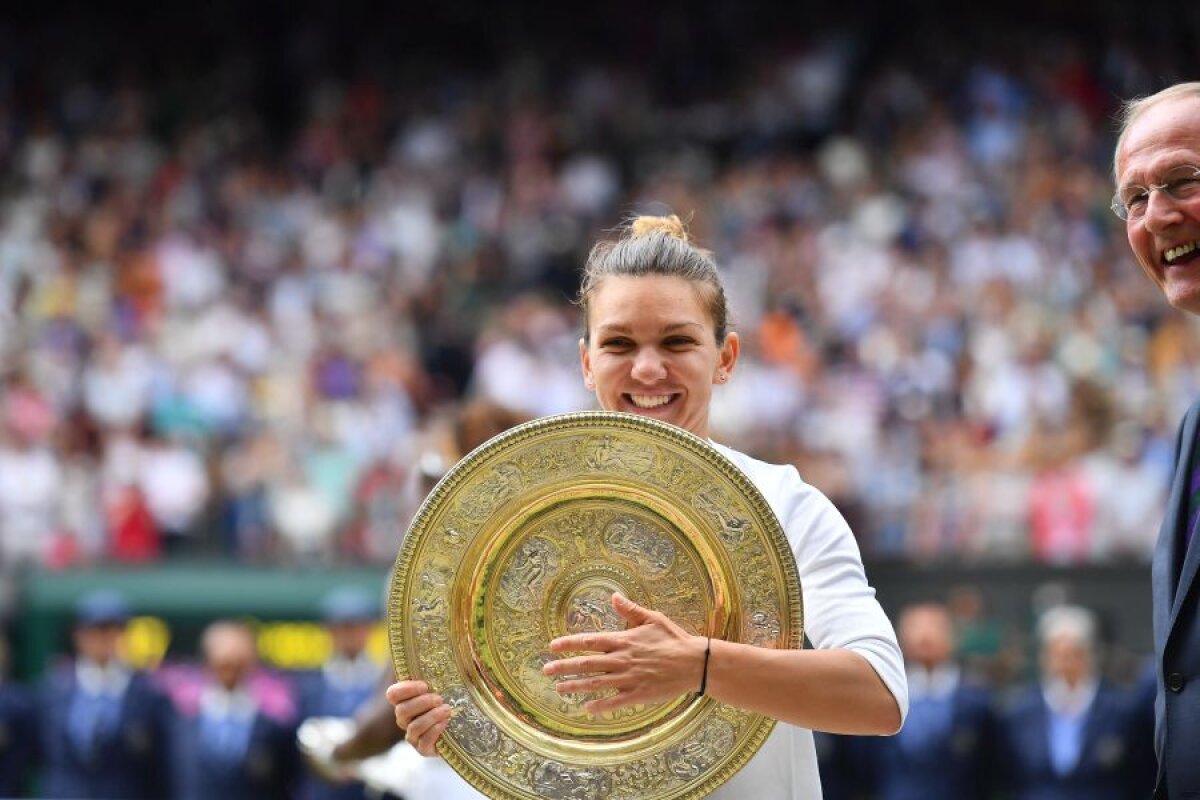 SIMONA HALEP E CAMPIOANĂ LA WIMBLEDON // FOTO Halep a rescris ISTORIA tenisului din ROMÂNIA! Victorie REGALĂ pe iarba de la Londra