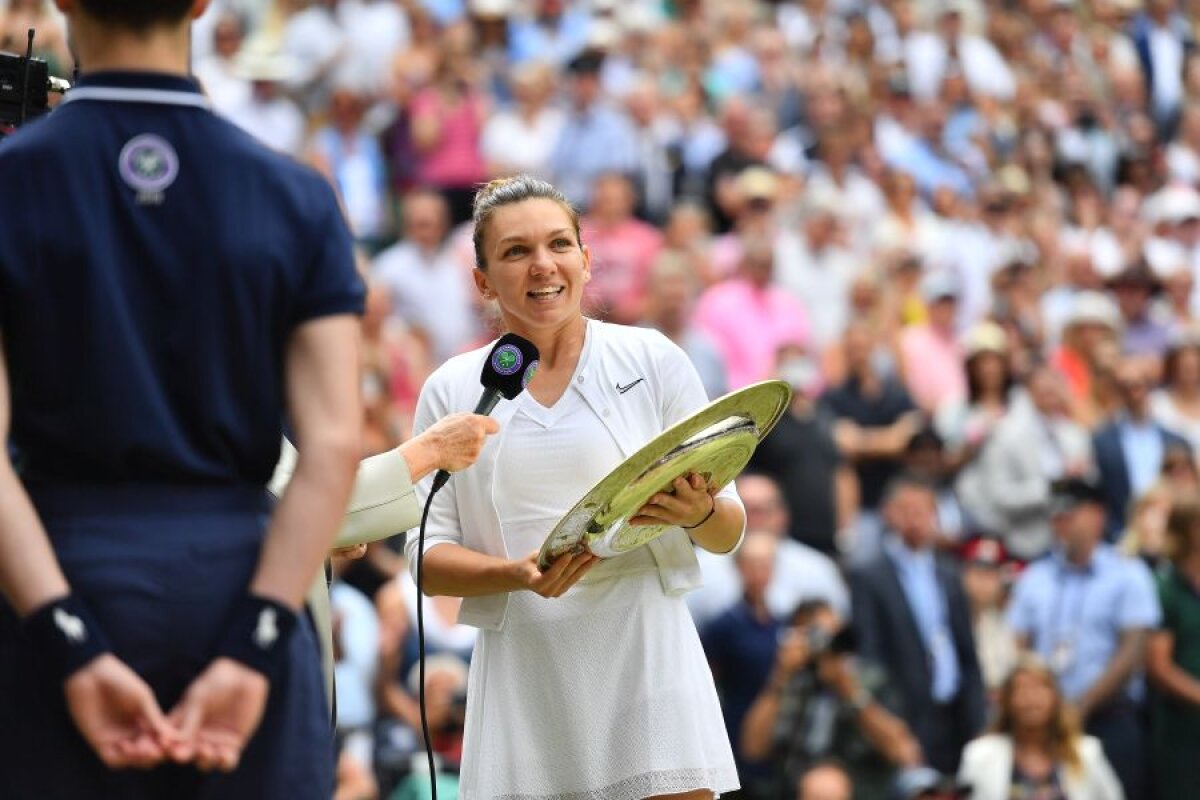 SIMONA HALEP E CAMPIOANĂ LA WIMBLEDON // FOTO Halep a rescris ISTORIA tenisului din ROMÂNIA! Victorie REGALĂ pe iarba de la Londra