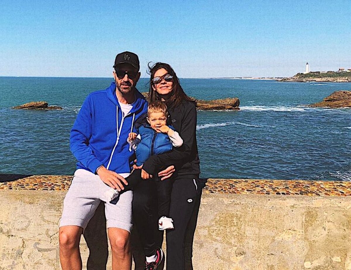 FOTO Tenismena Andreea Mitu s-a împăcat cu tatăl băiețelului ei, Laurent Garcia