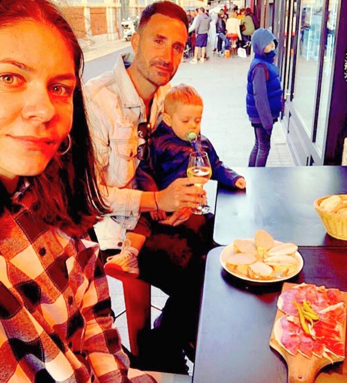 FOTO Tenismena Andreea Mitu s-a împăcat cu tatăl băiețelului ei, Laurent Garcia