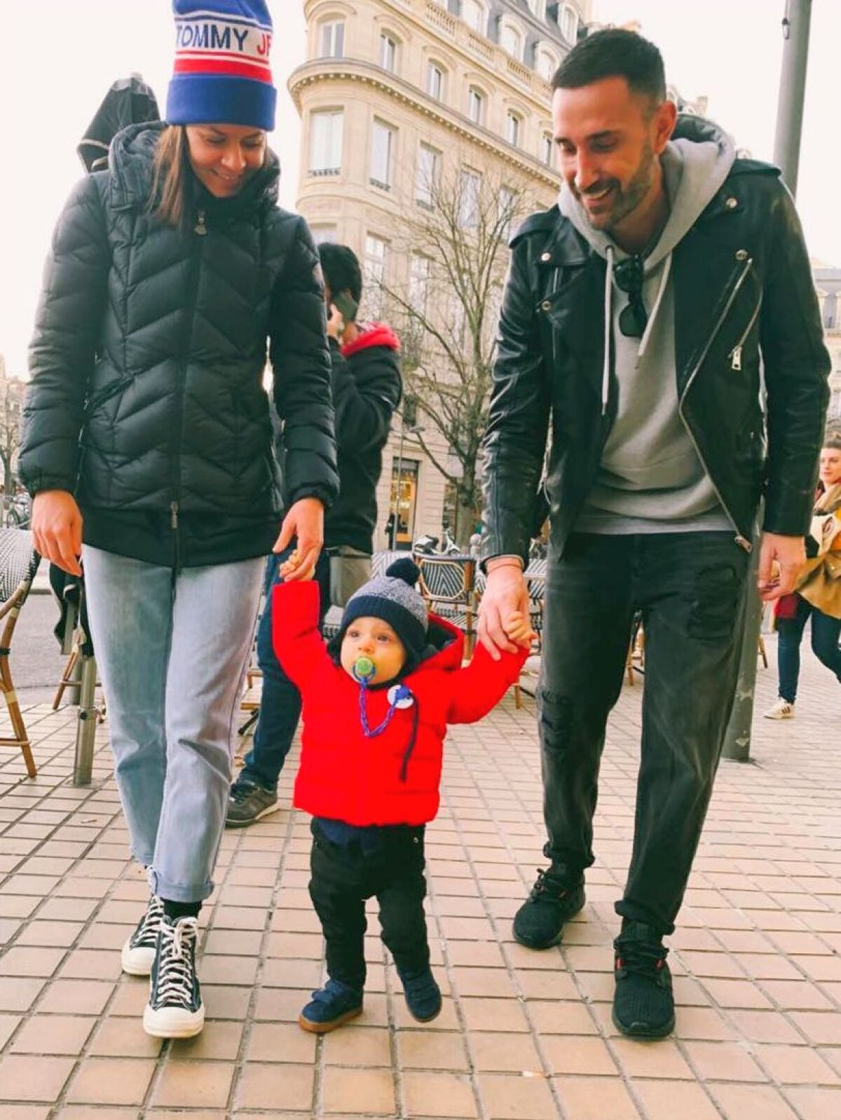 FOTO Tenismena Andreea Mitu s-a împăcat cu tatăl băiețelului ei, Laurent Garcia