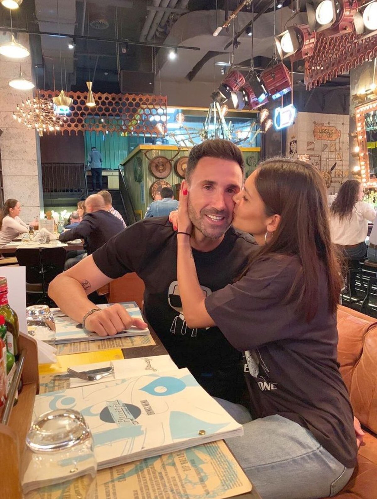 FOTO Tenismena Andreea Mitu s-a împăcat cu tatăl băiețelului ei, Laurent Garcia