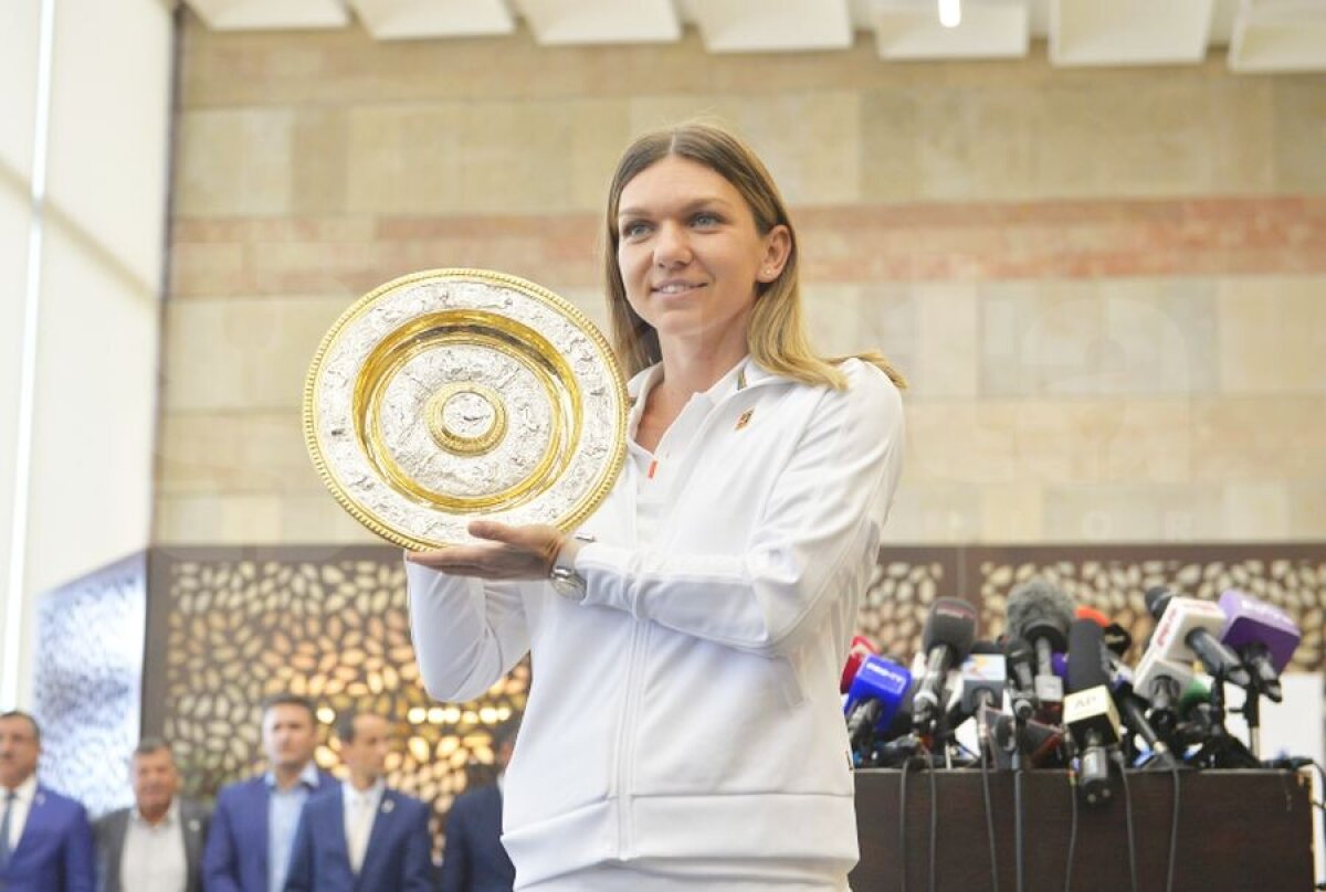 SIMONA HALEP A AJUNS ÎN ROMÂNIA // VIDEO Primire de gală pentru campioana de la Wimbledon 2019: „Domnul Țiriac m-a făcut să cred că o pot bate pe Serena” 