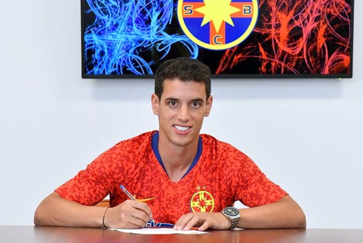 UPDATE FCSB l-a prezentat pe Diogo Salomao! Primele imagini cu portughezul în tricoul roș-albastru