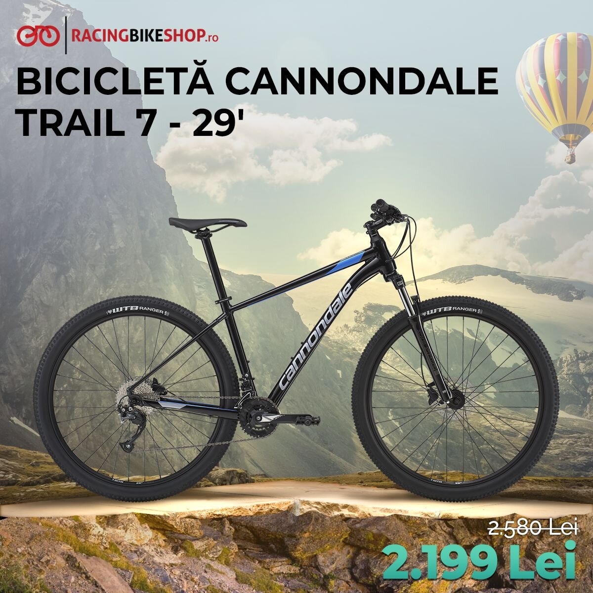 Cannondale Trail 7 29’ - o bicicletă accesibilă și bună la toate!