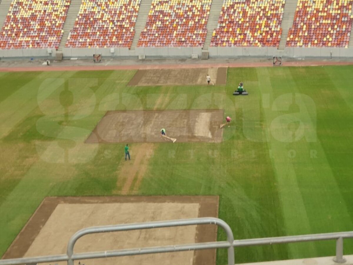 DINAMO - U CRAIOVA // GALERIE FOTO Cum arată acum gazonul de pe Arena Națională înainte de Dinamo - U Craiova