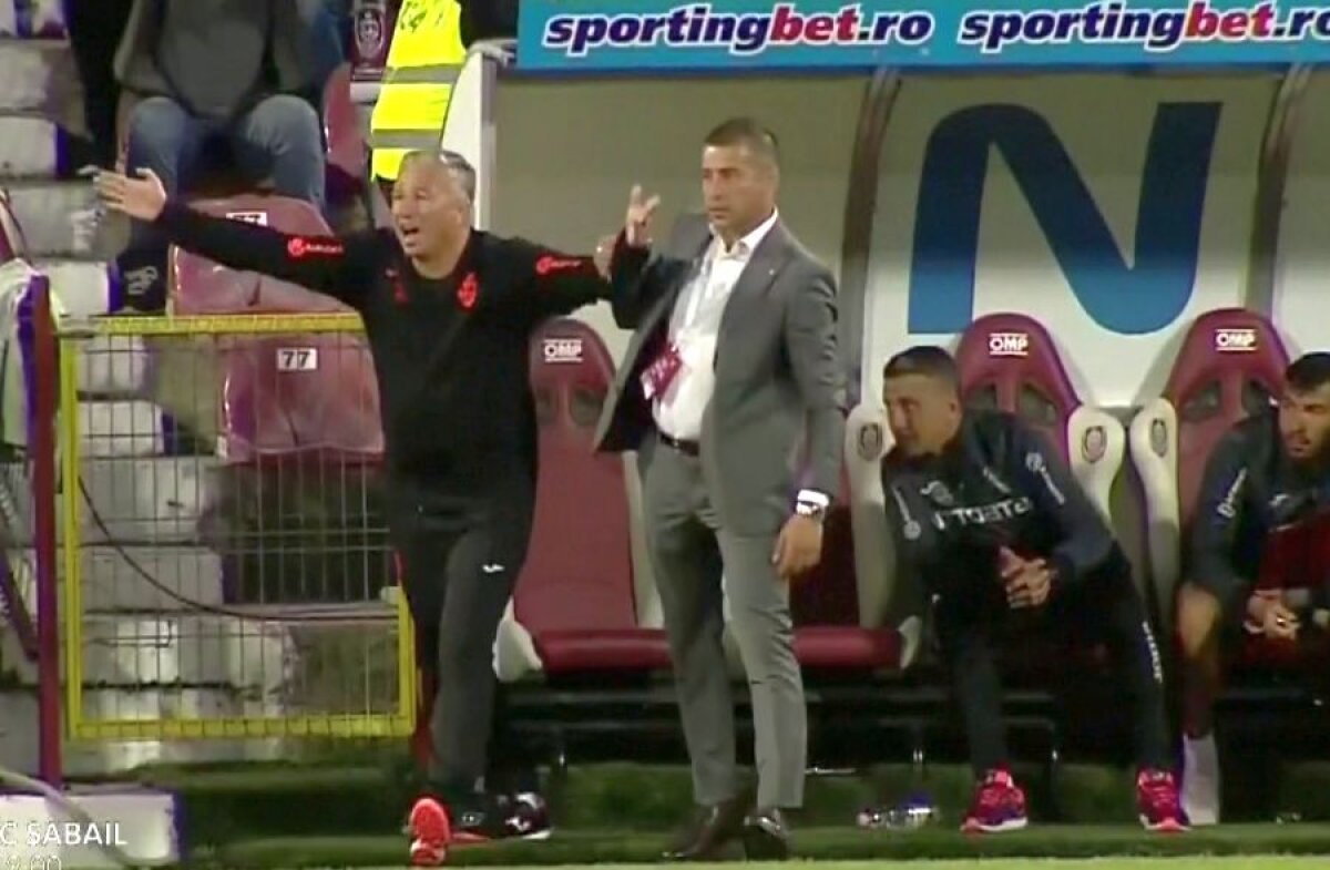 CFR CLUJ - ASTANA // GALERIE FOTO Dan Petrescu, criză de nervi în prima repriză! A fost ținut cu greu de Cristian Panin