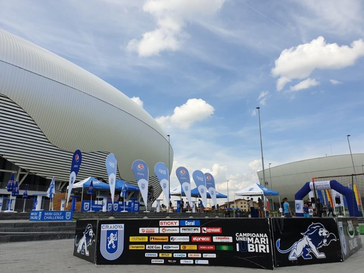 U CRAIOVA - SABAIL // FOTO Fanii olteni au liber la distracție înaintea returului cu azerii! Ce le-a pregătit Craiova suporterilor