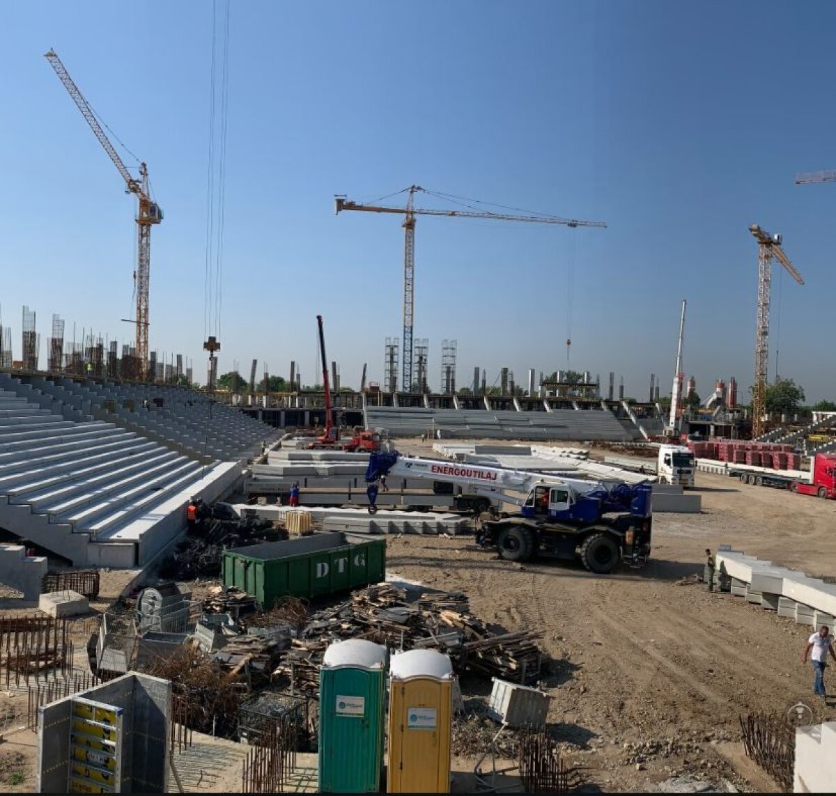 FOTO În ce stadiu se află lucrările la stadioanele Giulești și Ghencea: „A fost emisă autorizația”