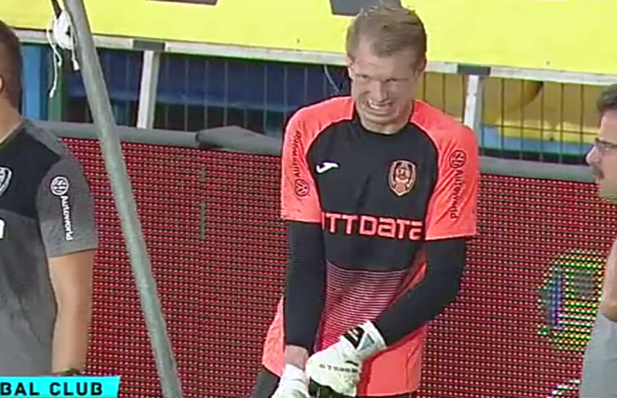 ACADEMICA CLINCENI - CFR CLUJ // FOTO Emoții pentru Dan Petrescu » Giedrius Arlauskis s-a accidentat la încălzire