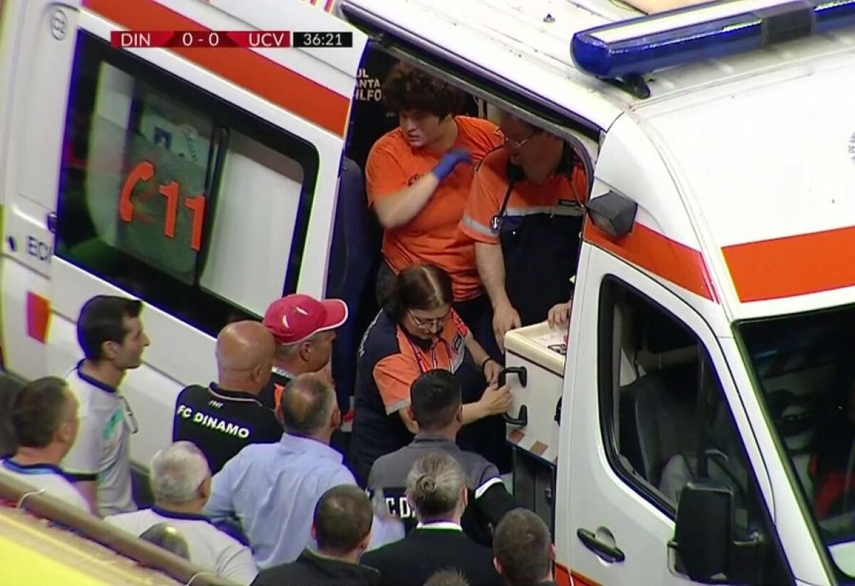 DINAMO - CS UNIVERSITATEA 0-2 // FOTO Eugen Neagoe, dus de urgență la Floreasca după 15 minute de groază! Diagnosticul medicilor: infarct cardiac inferior!